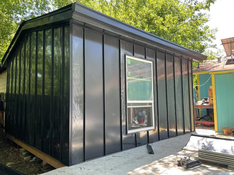 Black standing seam metal wall panels for Metal Roof Installation in North Codorus